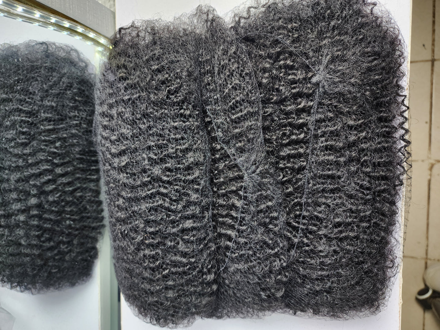 4A Pre-strectched Afro Kinky Human Hair Bulk (100g) Natural Black - One Pack Solution