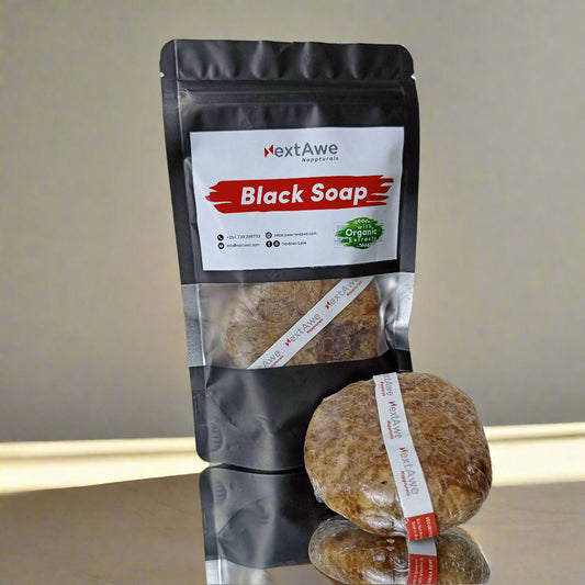 100% AFRICAN BLACKSOAP for oily/acne skin – Deep Cleanse & Naturally Radiant Skin