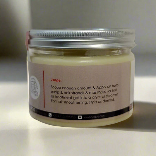 WHIPPED COCO-SHEA HAIR BUTTER - Luxurious Smoothener & Multi-Use Hair Butter. Nourish, Detangle, and Shine