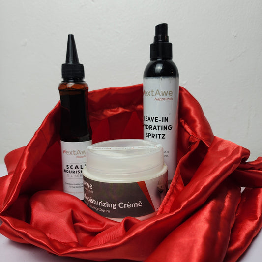 MOISTURE COMBO For Afro Out Styling and Care- mini twists, Twist outs, Bantu knots