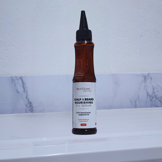 SCALP/BEARD NOURISHING OIL SERUM - Nourish Your Scalp & Beard with 100% Natural Herbal Growth Oil