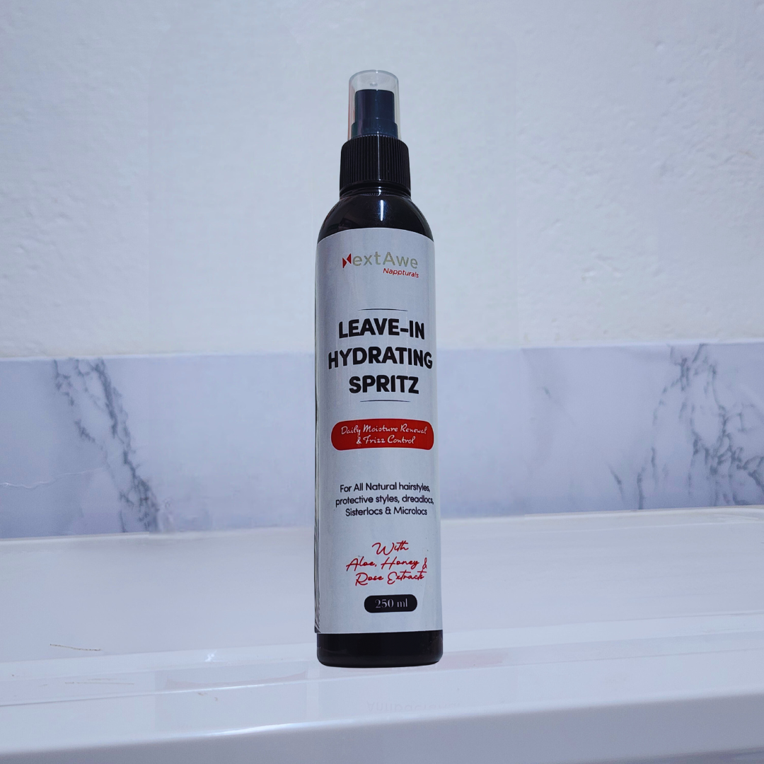LEAVE-IN HYDRATING SPRITZ-Lightweight Moisture & Frizz control
