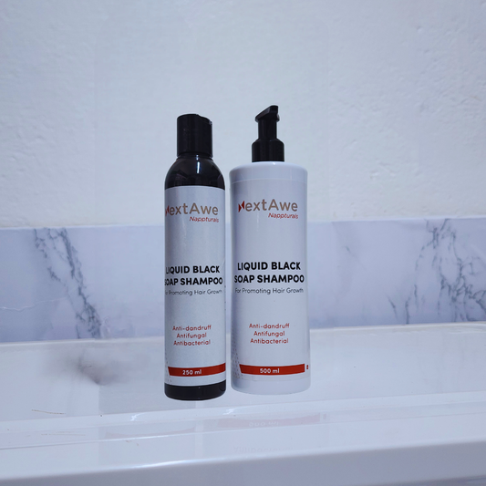 LIQUID BLACKSOAP SHAMPOO - Moisturizing & Clarifying for Healthy Hair Growth